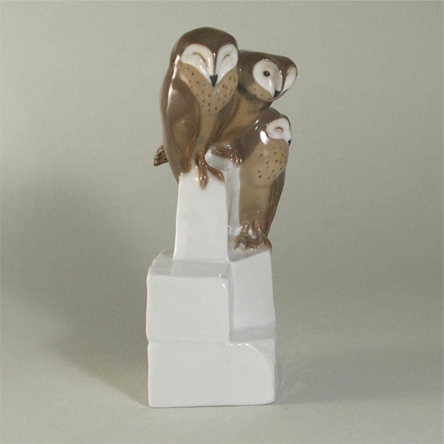 Meissen-Paul-Walther-Schleiereulen-Barn-Owls-W143-6