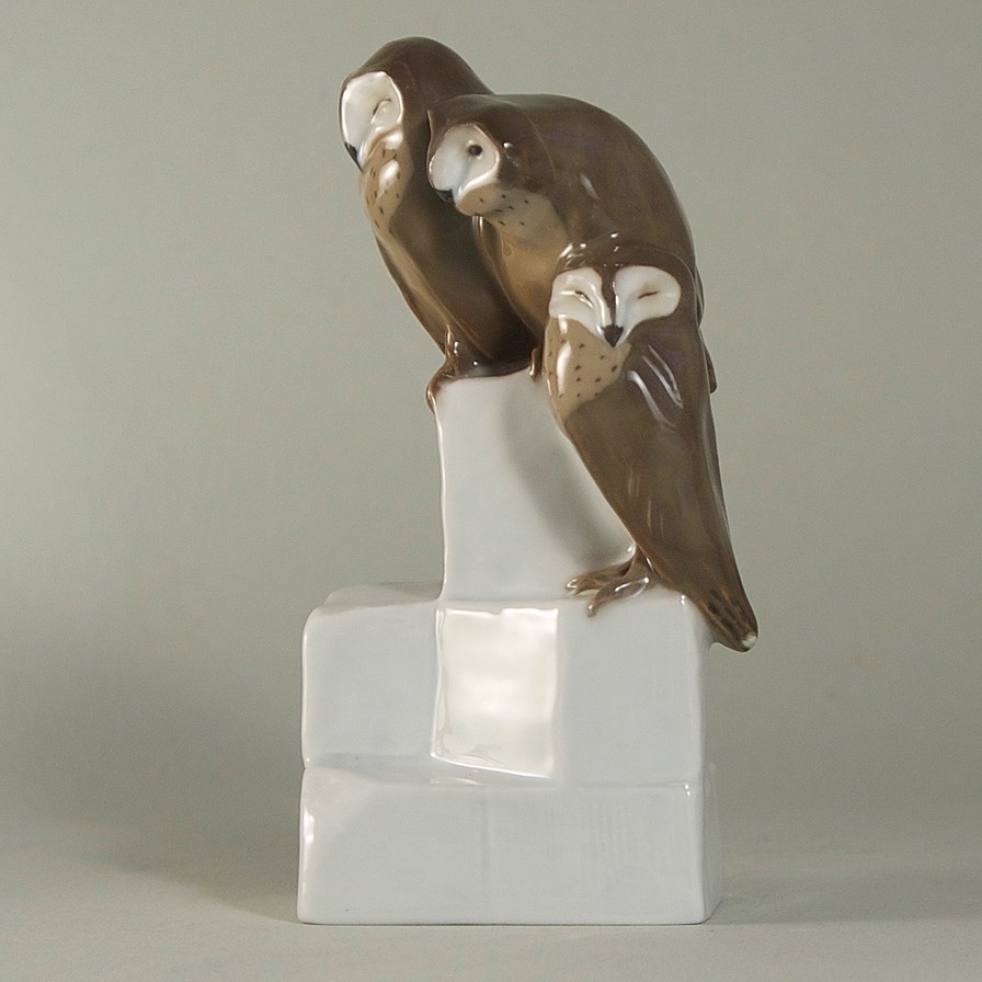 Meissen-Paul-Walther-Schleiereulen-Barn-Owls-W143-2
